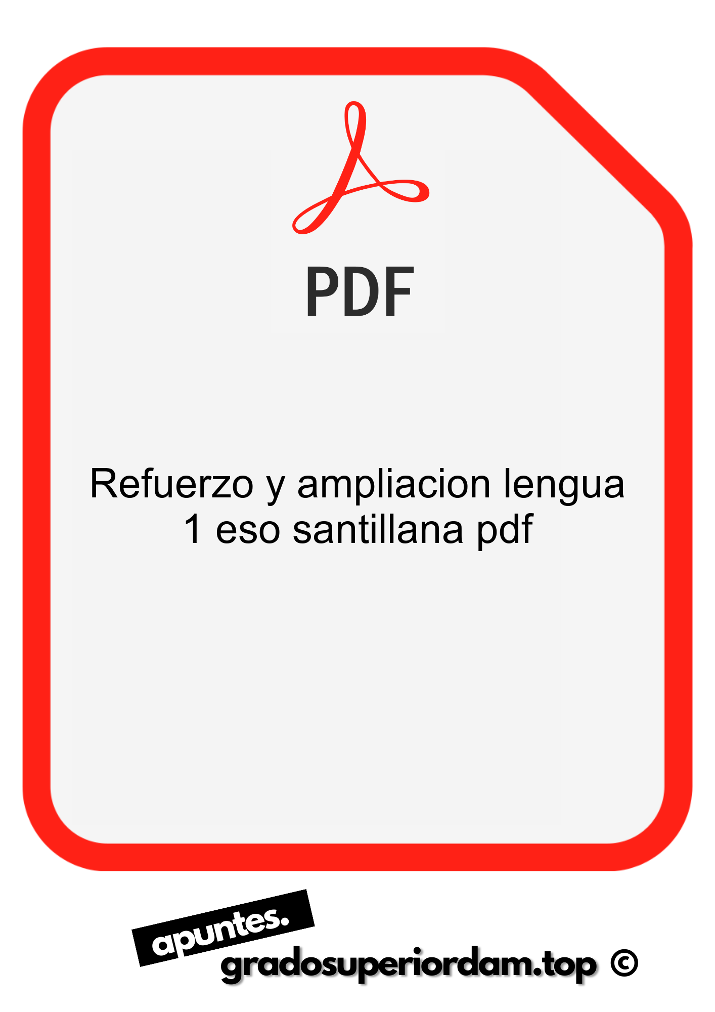 Refuerzo y ampliacion lengua 1 eso santillana pdf - MundoApuntes